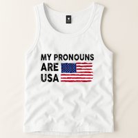 July 4th Funny My Pronouns Are Usa Tank Top