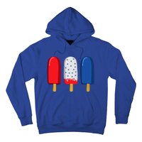 July 4th Funny Gift American Flag Popsicle Cute Gift Hoodie