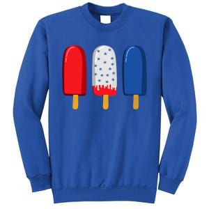 July 4th Funny Gift American Flag Popsicle Cute Gift Sweatshirt