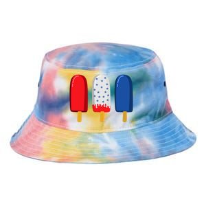 July 4th Gift American Flag Popsicle Great Gift Tie Dye Newport Bucket Hat