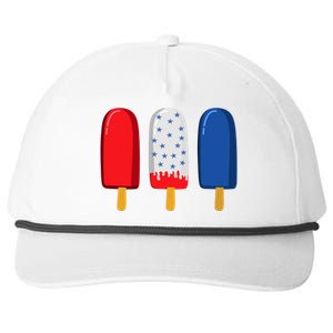 July 4th Gift American Flag Popsicle Great Gift Snapback Five-Panel Rope Hat