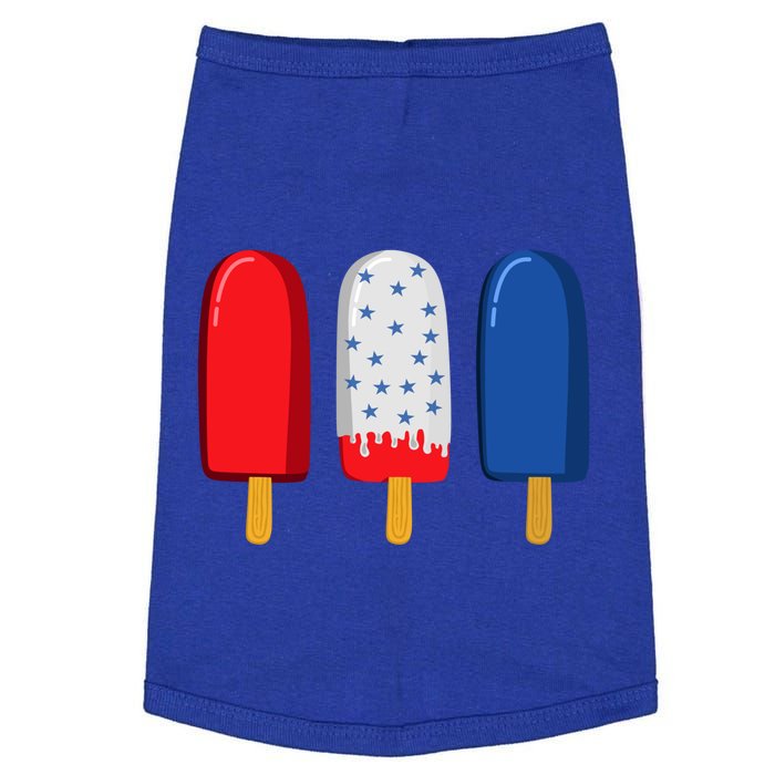 July 4th Gift American Flag Popsicle Great Gift Doggie Tank