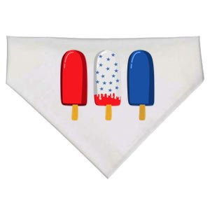 July 4th Gift American Flag Popsicle Great Gift USA-Made Doggie Bandana