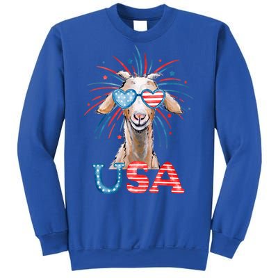 July 4th Goat Patriotic Goat Great Gift Sweatshirt