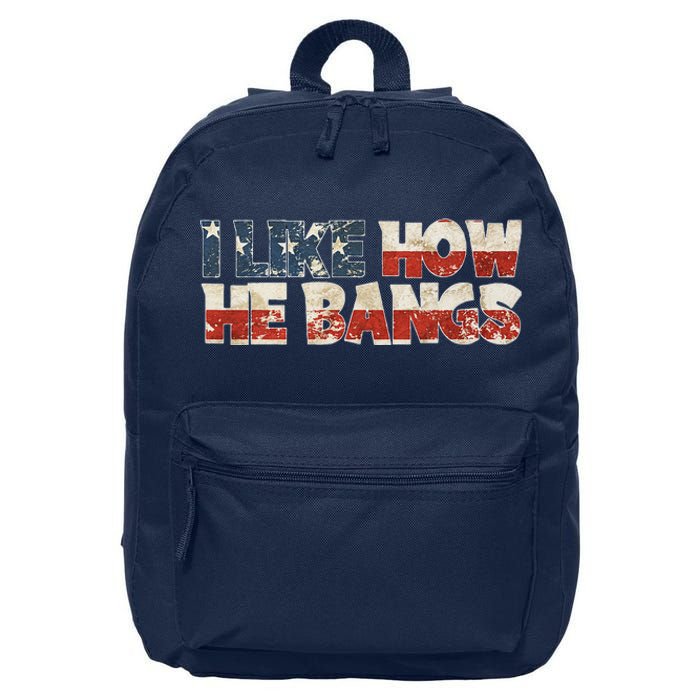 July 4th I Like How He Bangs Couple Fourth Of July 16 in Basic Backpack