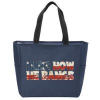 July 4th I Like How He Bangs Couple Fourth Of July Zip Tote Bag