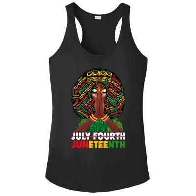 July 4th Junenth 1865 Celebrate Junenth Black Cute Gift Ladies PosiCharge Competitor Racerback Tank