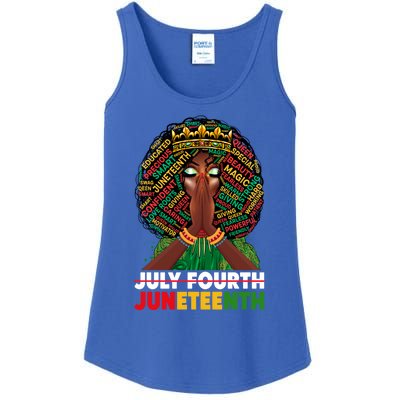 July 4th Junenth 1865 Celebrate Junenth Black Cute Gift Ladies Essential Tank