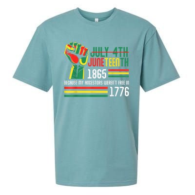 July 4th Juneteenth 1865 Because My Ancestors Sueded Cloud Jersey T-Shirt