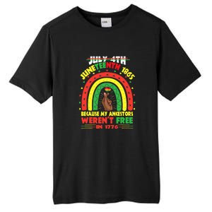 July 4th Juneteenth 1865 Because My Ancestors Black African Gift African Pride Tall Fusion ChromaSoft Performance T-Shirt