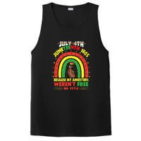 July 4th Juneteenth 1865 Because My Ancestors Black African Gift African Pride PosiCharge Competitor Tank