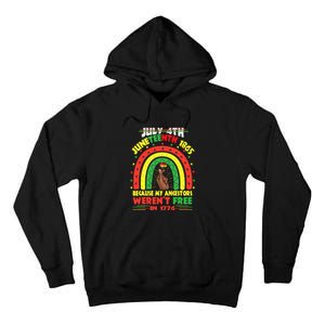 July 4th Juneteenth 1865 Because My Ancestors Black African Gift African Pride Tall Hoodie