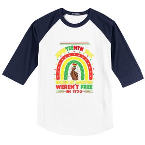 July 4th Juneteenth 1865 Because My Ancestors Black African Gift African Pride Baseball Sleeve Shirt