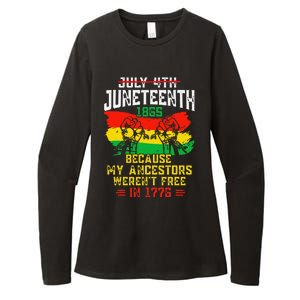 July 4th Juneteenth 1865 Because My Ancestors June Teenth Womens CVC Long Sleeve Shirt