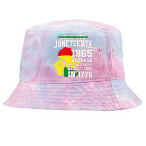 July 4th Juneteenth 1865 Because My Ancestors Tie-Dyed Bucket Hat