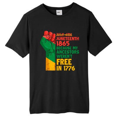 July 4th Juneteenth 1865 Funny Juneteenth Freedom Day Gift Tall Fusion ChromaSoft Performance T-Shirt