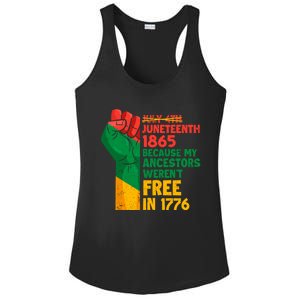 July 4th Juneteenth 1865 Funny Juneteenth Freedom Day Gift Ladies PosiCharge Competitor Racerback Tank