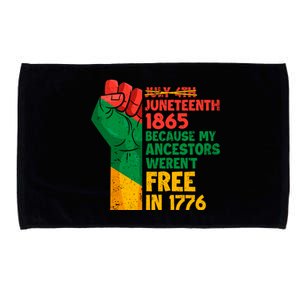 July 4th Juneteenth 1865 Funny Juneteenth Freedom Day Gift Microfiber Hand Towel