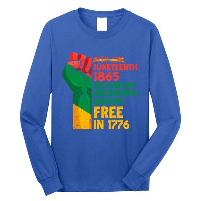 July 4th Juneteenth 1865 Funny Juneteenth Freedom Day Gift Long Sleeve Shirt