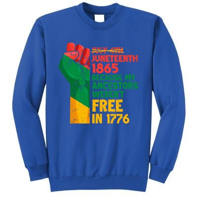 July 4th Juneteenth 1865 Funny Juneteenth Freedom Day Gift Sweatshirt