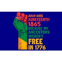 July 4th Juneteenth 1865 Funny Juneteenth Freedom Day Gift Bumper Sticker