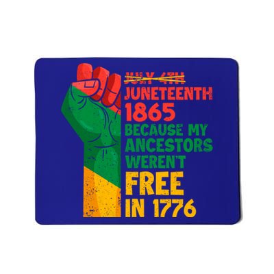 July 4th Juneteenth 1865 Funny Juneteenth Freedom Day Gift Mousepad