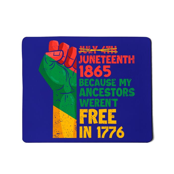 July 4th Juneteenth 1865 Funny Juneteenth Freedom Day Gift Mousepad