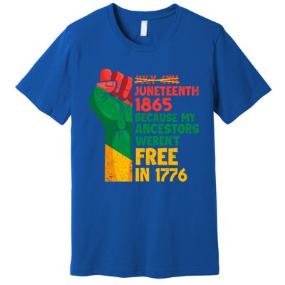 July 4th Juneteenth 1865 Funny Juneteenth Freedom Day Gift Premium T-Shirt