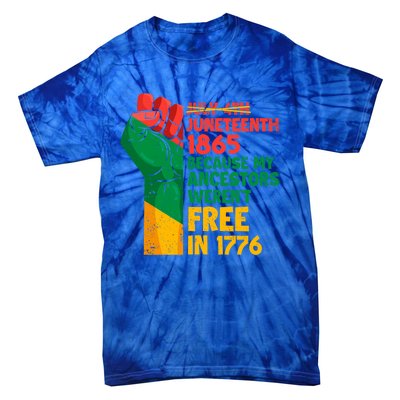 July 4th Juneteenth 1865 Funny Juneteenth Freedom Day Gift Tie-Dye T-Shirt