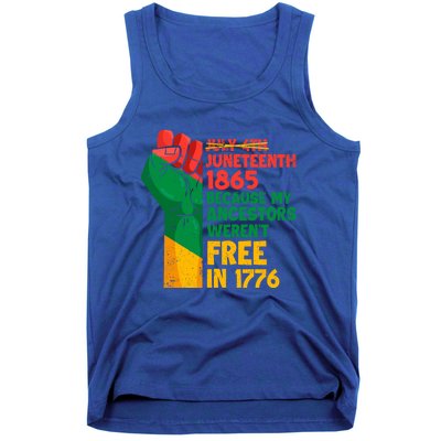 July 4th Juneteenth 1865 Funny Juneteenth Freedom Day Gift Tank Top