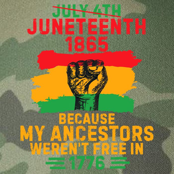 July 4th Juneteenth 1865 Because My Ancestors Legacy Tie Dye Trucker Hat