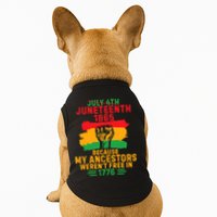 July 4th Juneteenth 1865 Because My Ancestors Doggie Tank