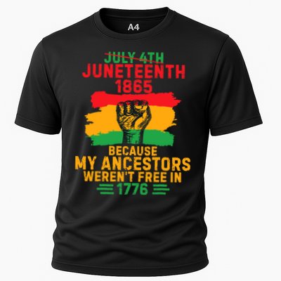 July 4th Juneteenth 1865 Because My Ancestors Performance Shirt