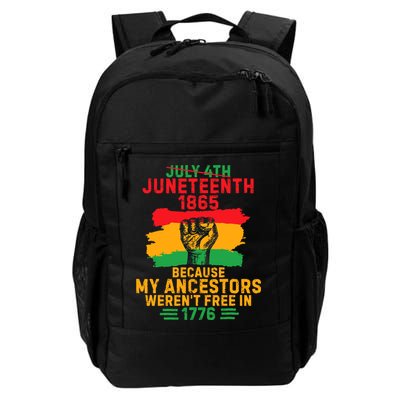 July 4th Juneteenth 1865 Because My Ancestors Backpack