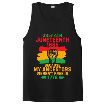July 4th Juneteenth 1865 Because My Ancestors PosiCharge Competitor Tank