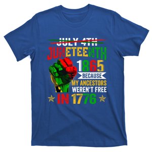 July 4th Juneteenth 1865 Because My Ancestors Gift T-Shirt