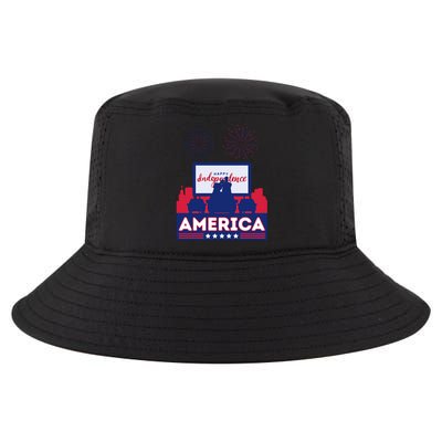 July 4 Retro 80s Vibes Couple United States America Usa Cool Gift Cool Comfort Performance Bucket Hat