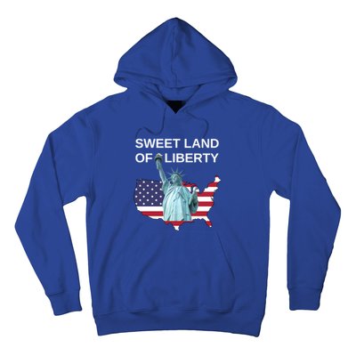 July 4th Sweet Land Of Liberty Usa Flag Patriotic Gift Hoodie