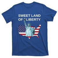 July 4th Sweet Land Of Liberty Usa Flag Patriotic Gift T-Shirt