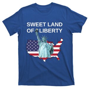 July 4th Sweet Land Of Liberty Usa Flag Patriotic Gift T-Shirt