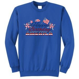 July 4 Tee Red White And Blue Tee Happy Birthday America Gift Sweatshirt