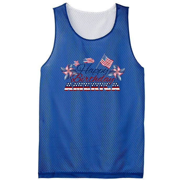 July 4 Tee Red White And Blue Tee Happy Birthday America Gift Mesh Reversible Basketball Jersey Tank