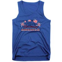 July 4 Tee Red White And Blue Tee Happy Birthday America Gift Tank Top