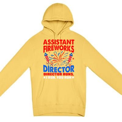 July 4th Usa Independence Day Assistant Fireworks Director Gift Premium Pullover Hoodie