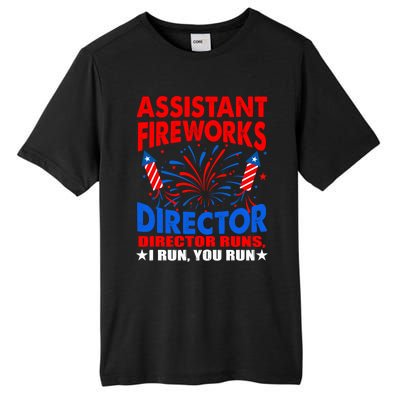 July 4th Usa Independence Day Assistant Fireworks Director Gift Tall Fusion ChromaSoft Performance T-Shirt