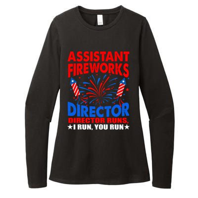 July 4th Usa Independence Day Assistant Fireworks Director Gift Womens CVC Long Sleeve Shirt