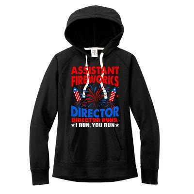 July 4th Usa Independence Day Assistant Fireworks Director Gift Women's Fleece Hoodie