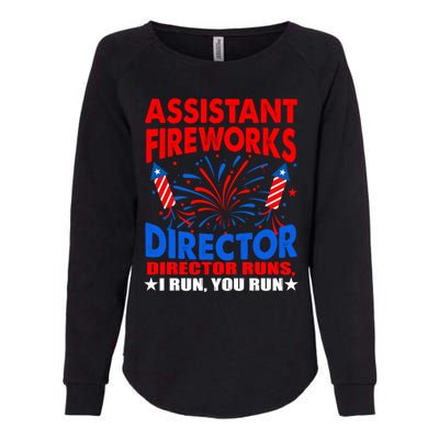 July 4th Usa Independence Day Assistant Fireworks Director Gift Womens California Wash Sweatshirt