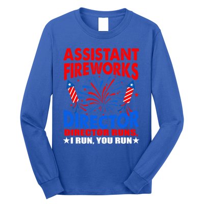 July 4th Usa Independence Day Assistant Fireworks Director Gift Long Sleeve Shirt