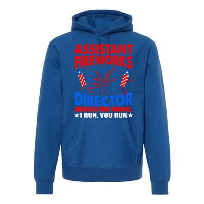 July 4th Usa Independence Day Assistant Fireworks Director Gift Premium Hoodie